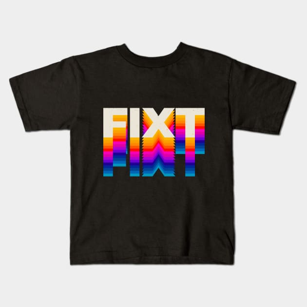 4 Letter Words - Fixt Kids T-Shirt by DanielLiamGill